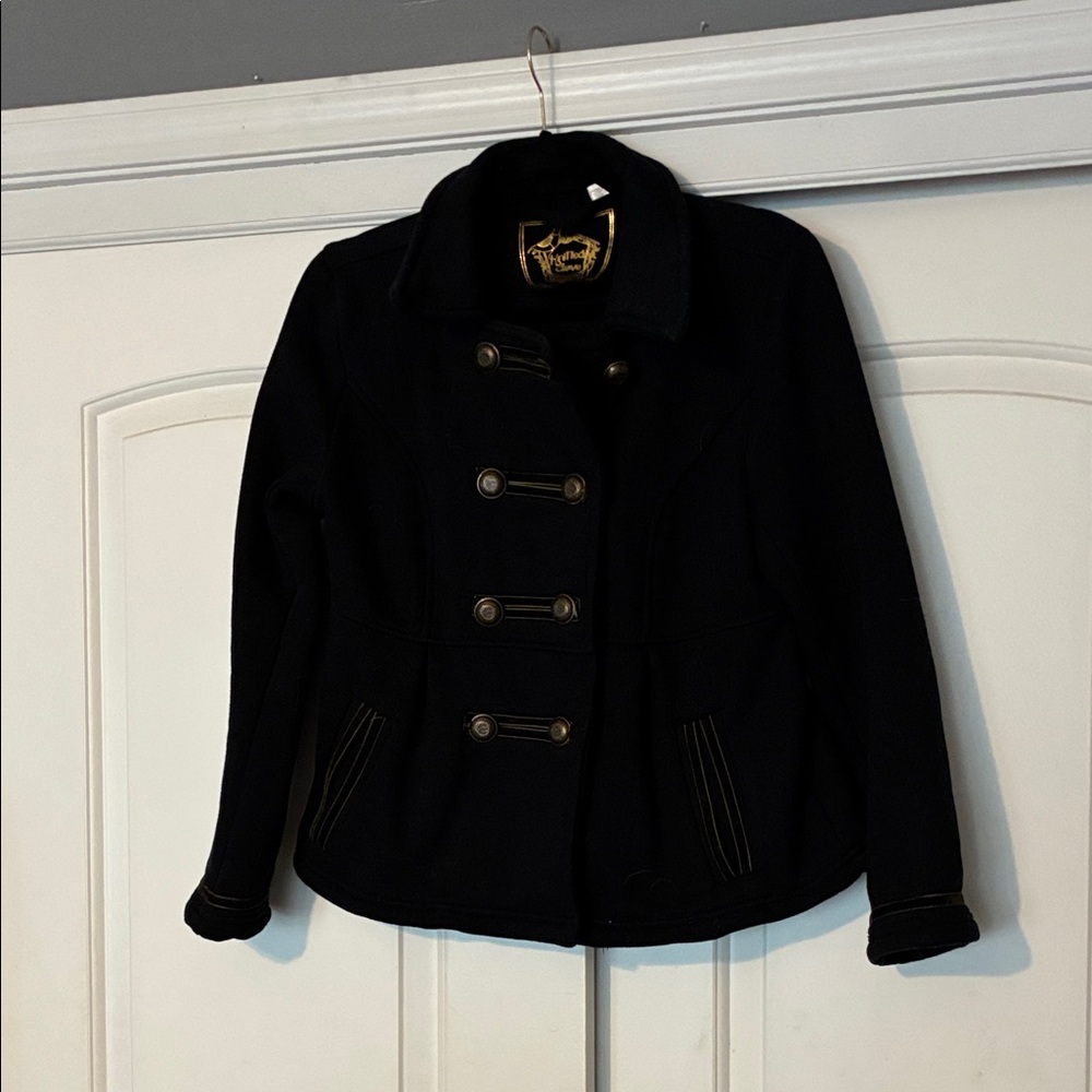 Classic Black Peacoat